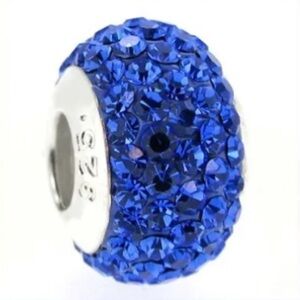 Spacer Charm for Pandora bracelet - Sapphire Blue (September)